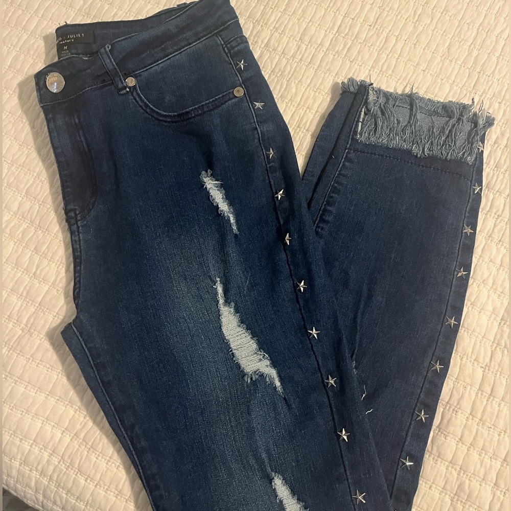 star studded jeans